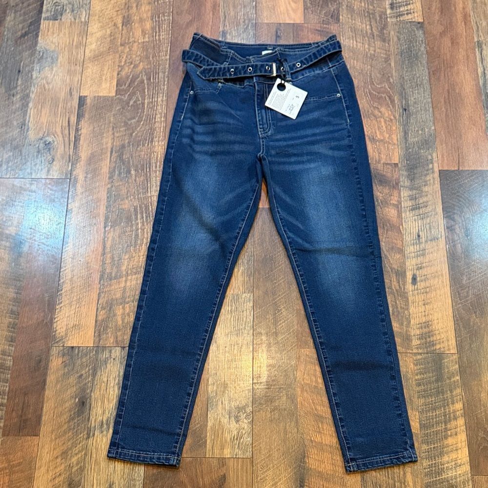 Women's Blue Jeans with Belt 5 (6008)